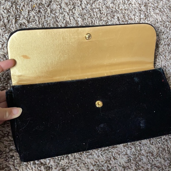 Victoria’s Secret black velvet clutch - Picture 2 of 3